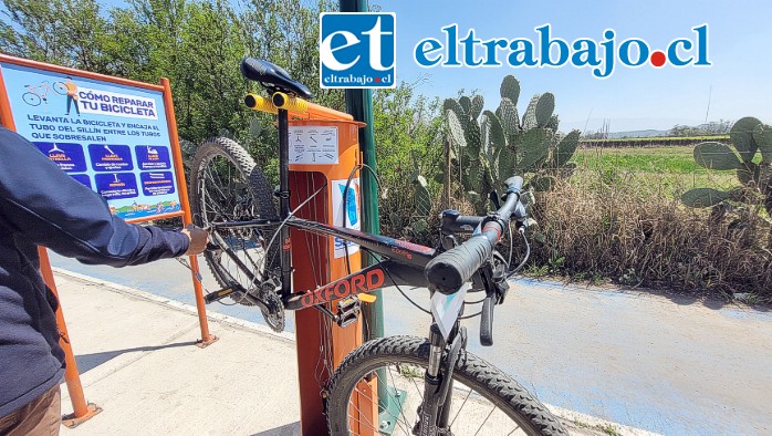 La útil y práctica estación de reparación será de gran utilidad para ciclistas, de ahí el llamado a cuidarla.