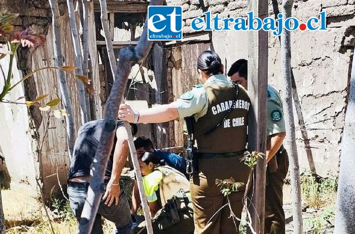 Delincuente fue detenido tras protagonizar un robo en una vivienda en el sector de Almendral. (Imagen Municipalidad de San Felipe).