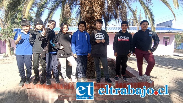 Los pequeños estudiantes del taller de teatro.