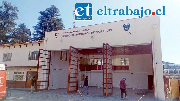 El nuevo Cuartel de la Quinta Compañía de Bomberos de Curimón, deberá seguir esperando por la entrega oficial.