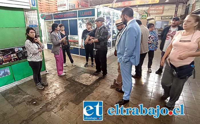 Autoridades estuvieron en el mercado sanfelipeño, en el estudio previo que buscaba el origen de la problemática.