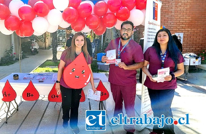 Hospital San Camilo realizó campaña para fomentar la donación de sangre.