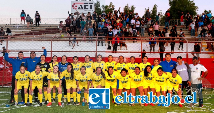 CANDIDATAS.- La selección de Putaendo ya está dentro de las cuatro mejores en el Regional ARFA.