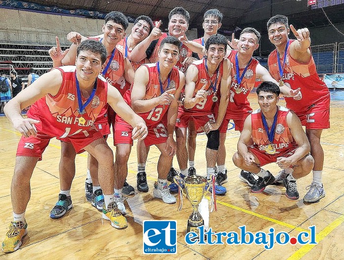 El juvenil equipo de San Felipe Basket fue el mejor de todos en la ‘Copa Juan Arancibia’.