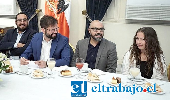 María Ignacia Verdugo Di Prima junto al presidente Gabriel Boric.