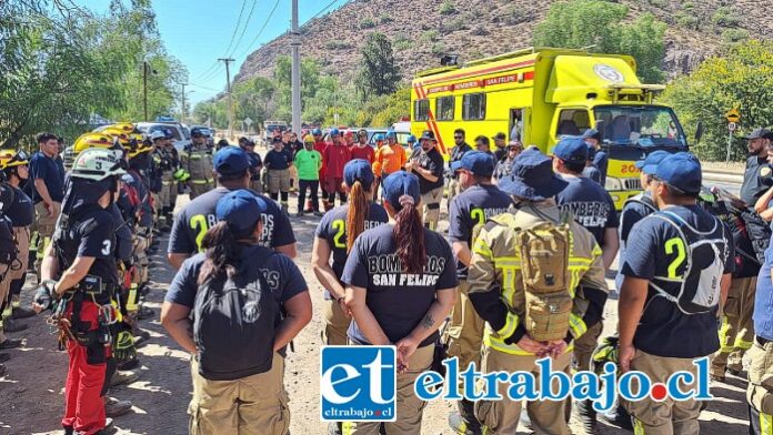 Un número importante de Bomberos y funcionarios de la PDI han participado de las labores de búsqueda.