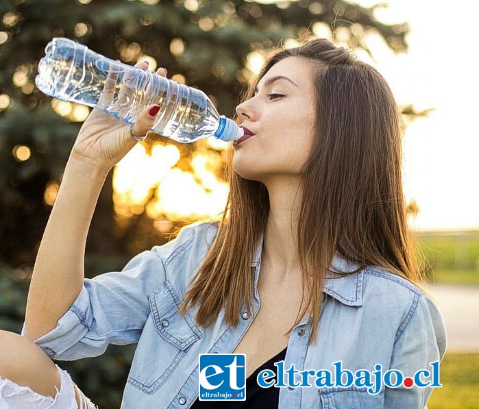 La hidratación con agua es vital para evitar problemas producto de las altas temperaturas.