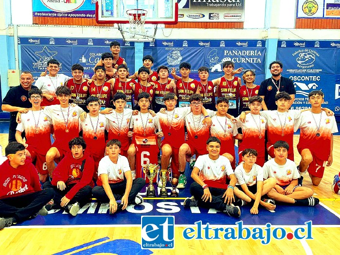 Una productiva gira fue la que recientemente realizaron por el sur de Chile tres conjuntos del club San Felipe Basket.