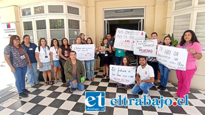 Funcionarios de la red de Salud Mental de San Felipe, Los Andes y LlayLlay depusieron paro que los tuvo movilizados por cuatro días.