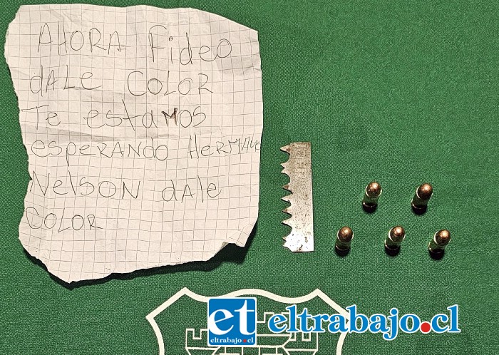 Municiones, sierra y una carta se incautó desde el CCP San Felipe.