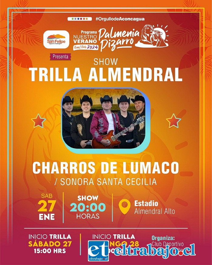 Este sábado y domingo se realizará la Fiesta de la Trilla en Almendral.