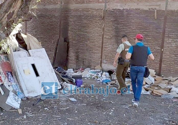 Efectivos lograron la erradicación de eventuales nuevos rucos en el sector del puente El Rey.