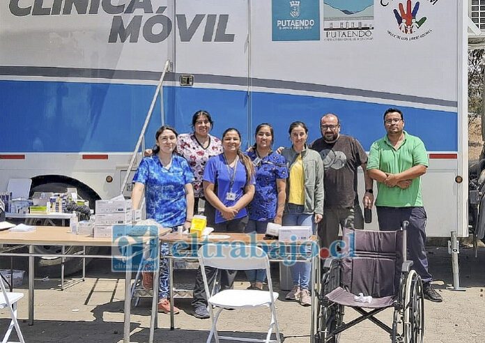 El equipo de salud estuvo conformado por siete funcionarios: Alfredo Piñones, Maximiliano Morales, María Cristina Bruna, Charitza Segovia, Elba Olivares, Paulina Vega y Alejandra Fernández.