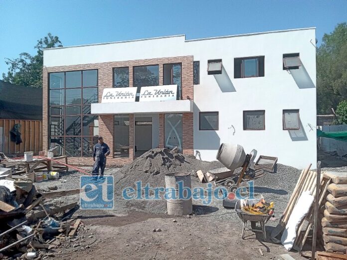 Así se están construyendo las nuevas dependencias de Funeraria La Unión, ubicadas en avenida Miraflores.