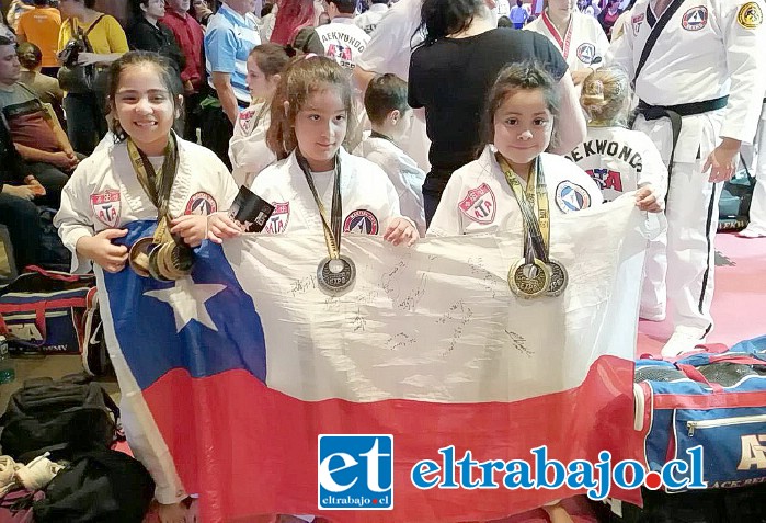 En el Panamericano Paraguay 2019, Matilda (derecha) ganó el primer lugar en fórmula tradicional y segundo en fórmula de arma tradicional.