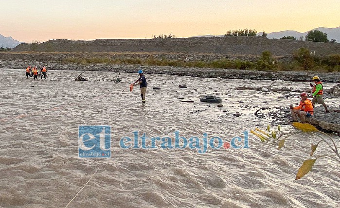 El ciudadano extranjero estaba bañándose en el Río Aconcagua, cuando fue arrastrado por el caudal.