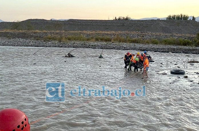 Bomberos recuperó su cuerpo sin vida a la altura del sector de Las Marías y El Tambo.