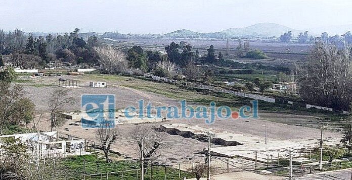 Este es el terreno donde se construirá el polideportivo.