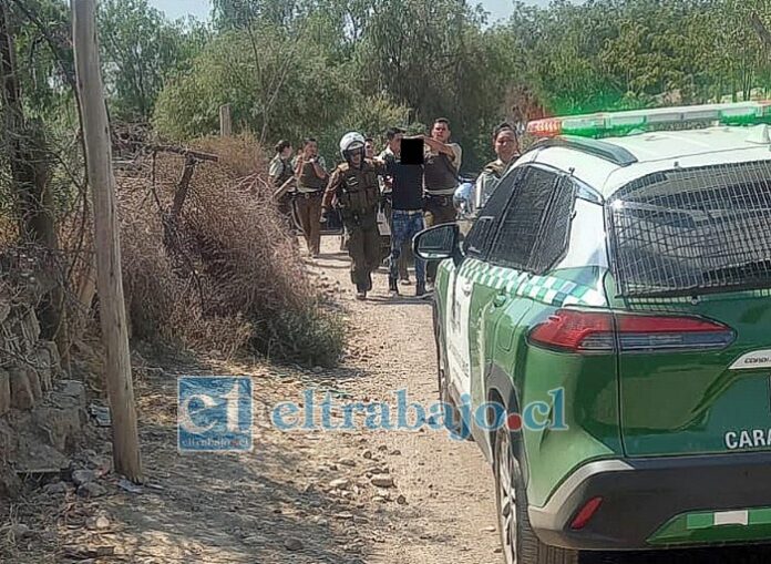 El detenido sería un menor de edad, de nacionalidad chilena y que además portaba un arma a fogueo adaptada.