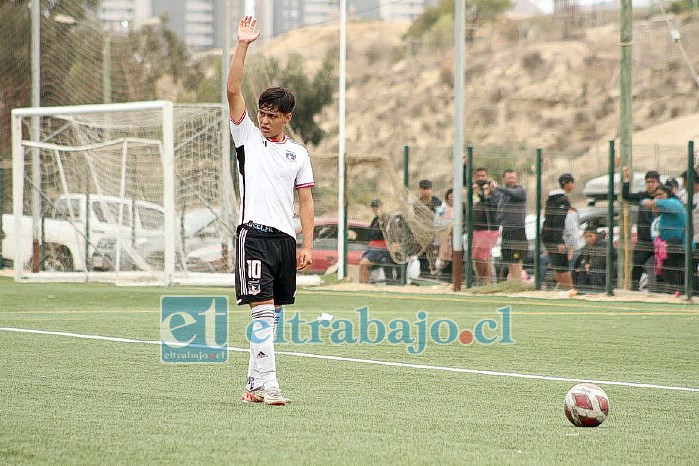 Bastián Alexis Sánchez Poblete, jugador de 14 años de edad que milita en la Sub 14 de Colo Colo.