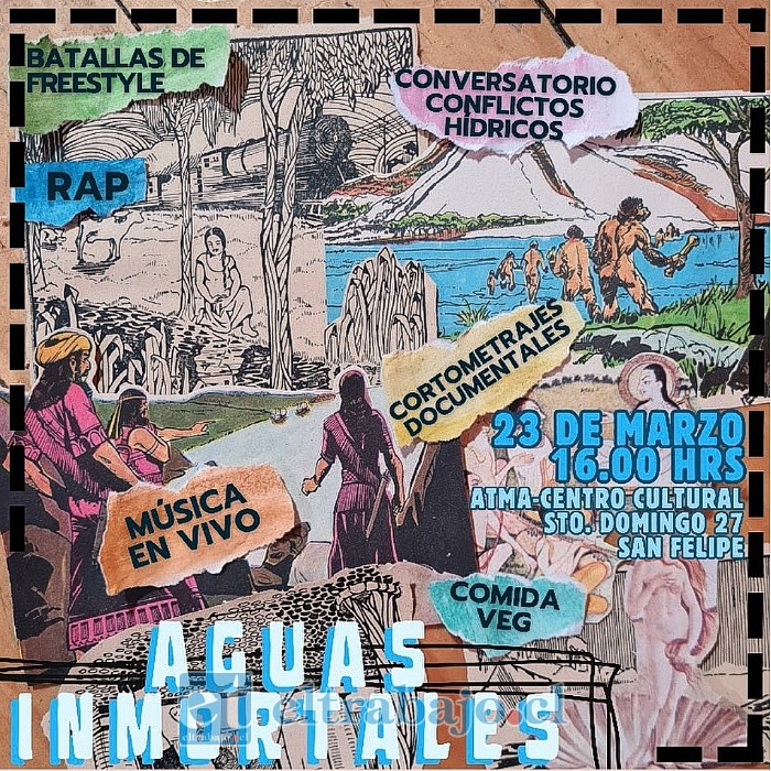 Gráfica del evento ‘Aguas Inmortales’ en ATMA Centro Cultural.
