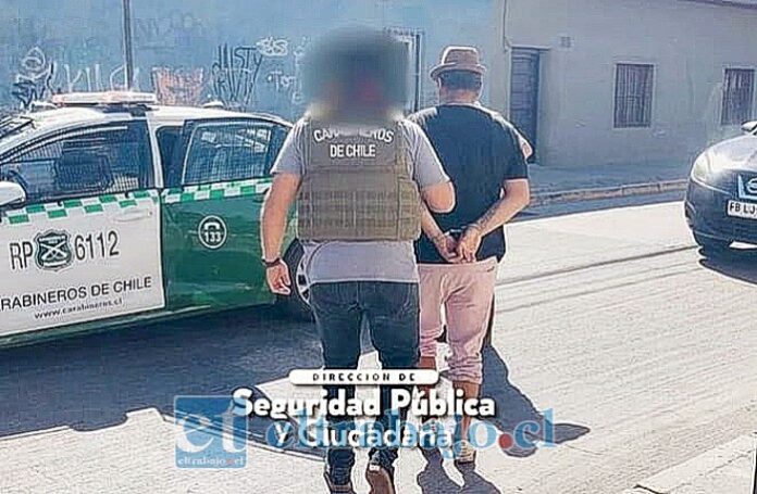 En el mismo sector además se logró la detención de un sujeto que mantenía una orden de aprehensión vigente por el delito de robo con violencia e intimidación. (Imagen gentileza Municipalidad de San Felipe).