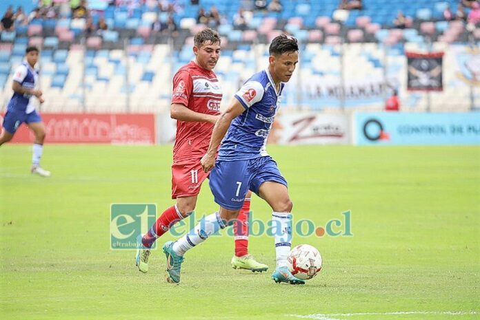 En el juego de ayer Bairo Riveros no pudo cerrar de buena manera las jugadas de gol que protagonizó (Foto: ANFP).