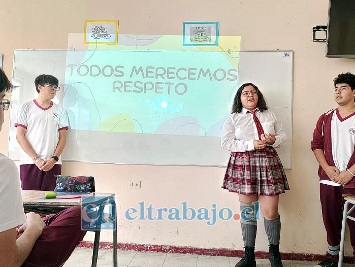 Estudiantes del Colegio Alonso de Ercilla lanzaron una innovadora página web sobre la importancia del respeto y contra la discriminación