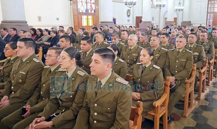 Con el tradicional tedeum en el templo Catedral, la Prefectura de Carabineros Aconcagua estuvo celebrando un nuevo aniversario.