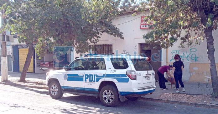 La PDI se hizo presente en el martes en la vivienda.