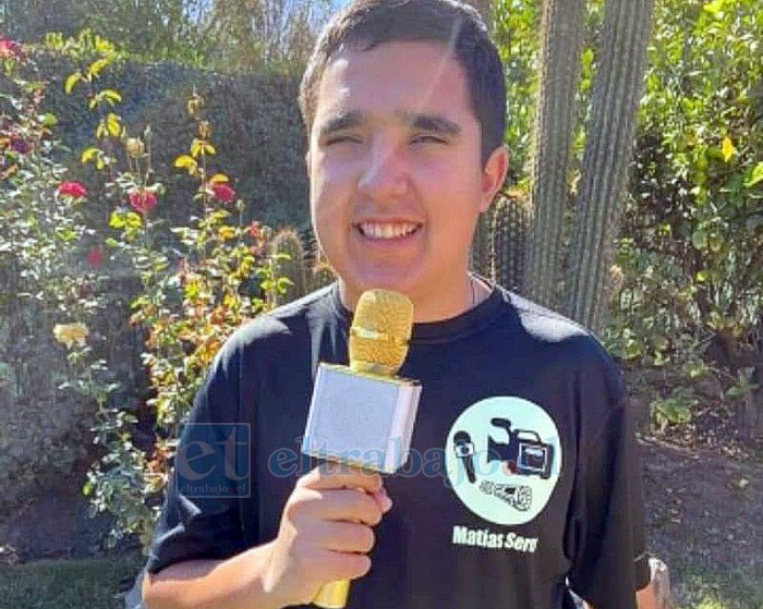 Matías Serey Gómez, joven de 22 años de edad, encargado del medio de comunicación ‘Matías Serey Noticias’.