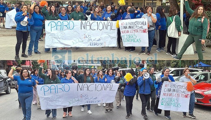 Así se vivió el paro de 24 horas del sector público en San Felipe. 