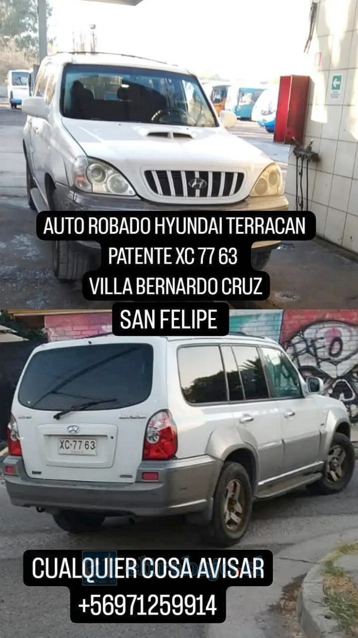 Este es el vehículo que robaron y que estaba estacionado frente a una casa ubicada en Villa Bernardo Cruz.