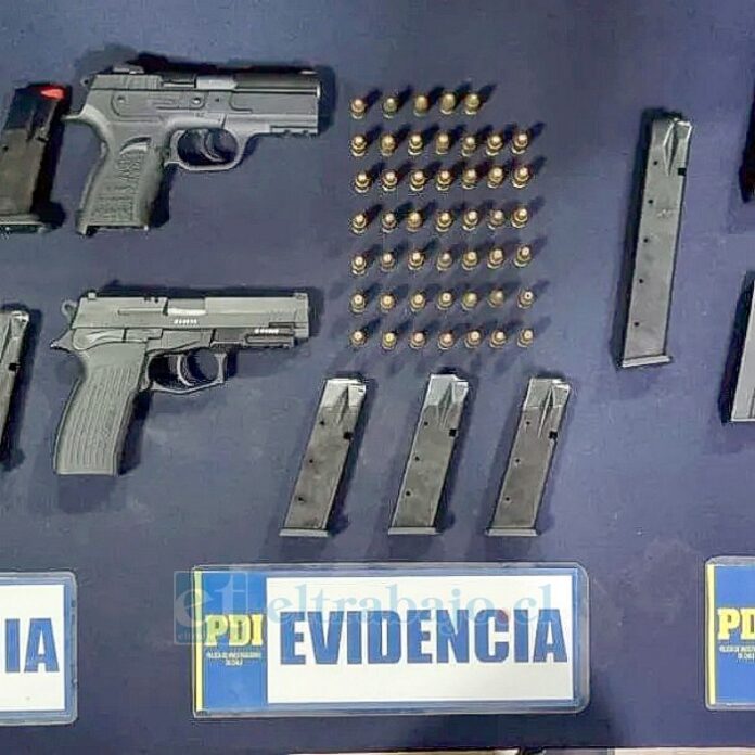 Estas son las armas incautadas.