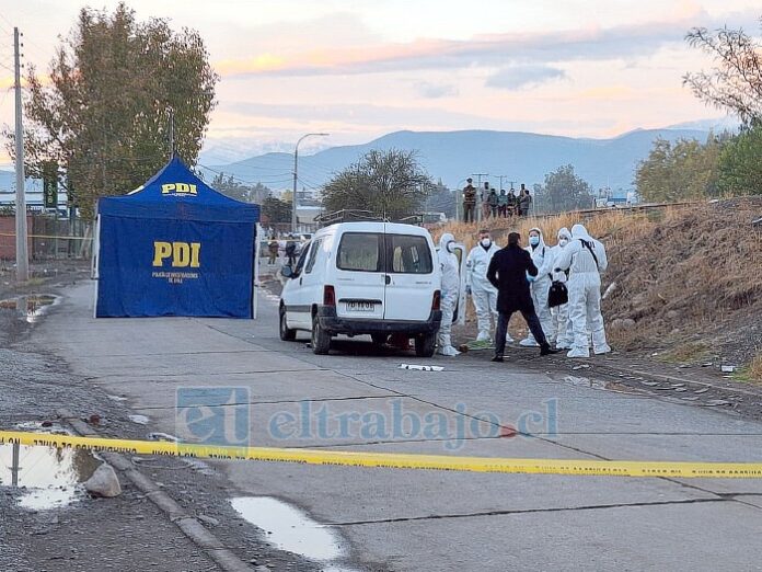 Laboratorio de Criminalística de la PDI realiza las diligencias respectivas.