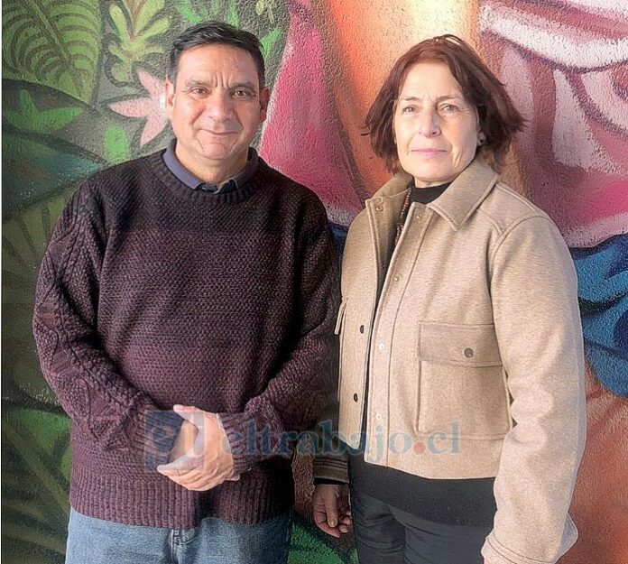 Marco López Aballay, responsable del proyecto, junto a la coinvestigadora, Ángela Herrera Paredes.