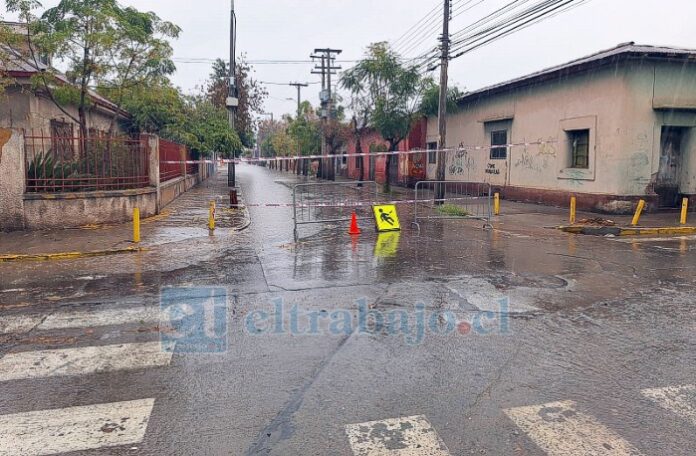 Misma situación se produjo en calle Portus.