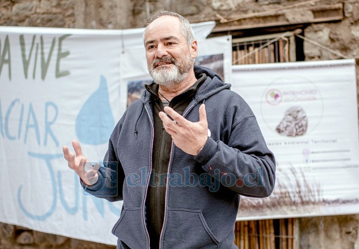 Jorge Morales, partícipe del Observatorio de Conflictos Socioambientales Aconcagua y de la Coordinadora Defensa Akunkawa.