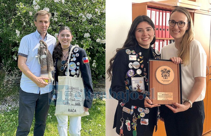 Como Embajadora de la Paz, Fernanda entregó un saludo protocolar de la alcaldesa Carmen Castillo al alcalde de Bratislava, Matúš Vallo (recibido por la jefa de Gabinete), y del edil de Santa María, Manuel León, al alcalde de Raèa, Michal Drotován.