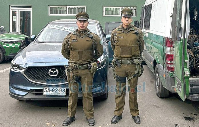 Carabineros detectó dos vehículos con encargo por robo en una desarmaduría clandestina en San Felipe.