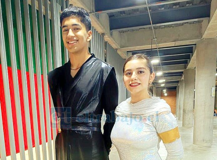 dupla - copia La dupla local es una de las mejores del país y son cartas de medallas seguras para el patinaje chileno.