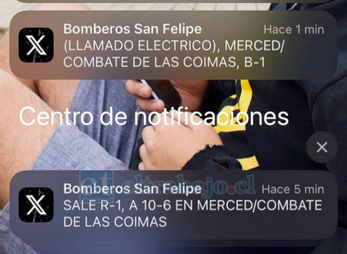 notificaciones Notificaciones de ‘emergencia’ llegaron a todos los seguidores de la cuenta de ‘X’ del Cuerpo de Bomberos de San Felipe, pero se trató de pruebas de software.
