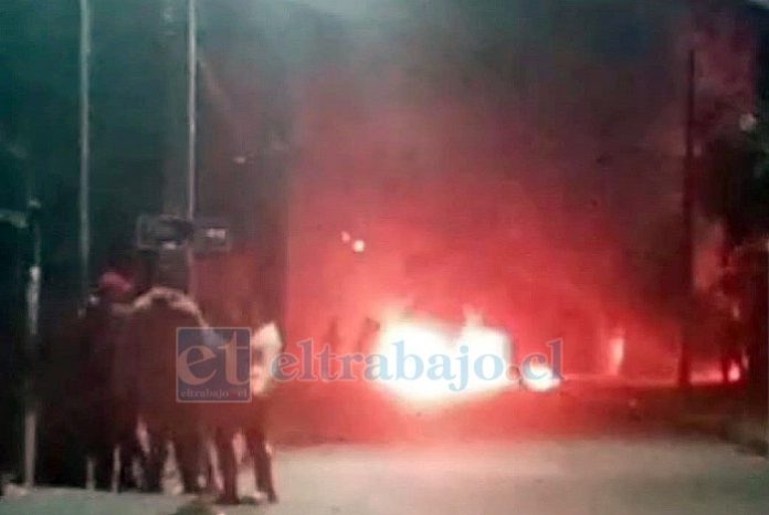 Estas fueron las barricadas en el sector de Las Cuatro Villas.