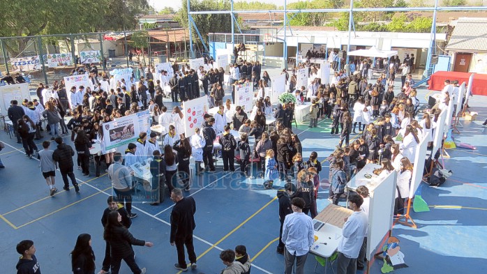 La instancia contó con 40 stands de proyectos científicos.