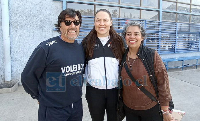 Eduardo Chávez, Natalia Duco y Natalia Leiva.