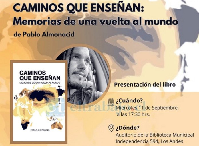 Este viernes 11 de septiembre, a las 17.30 hrs, será presentada la obra en la Biblioteca Municipal de Los Andes, Independencia 594.