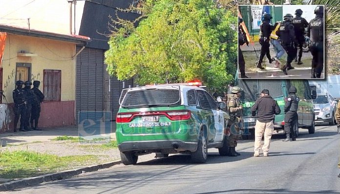 Reconstitución de escena del crimen de Michelle Silva comenzó en la casa de avenida Maipú.