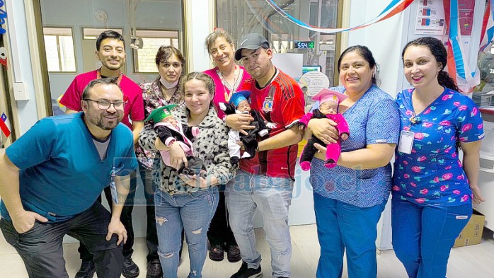 Trillizos fueron dados de alta en el Hospital San Camilo. 