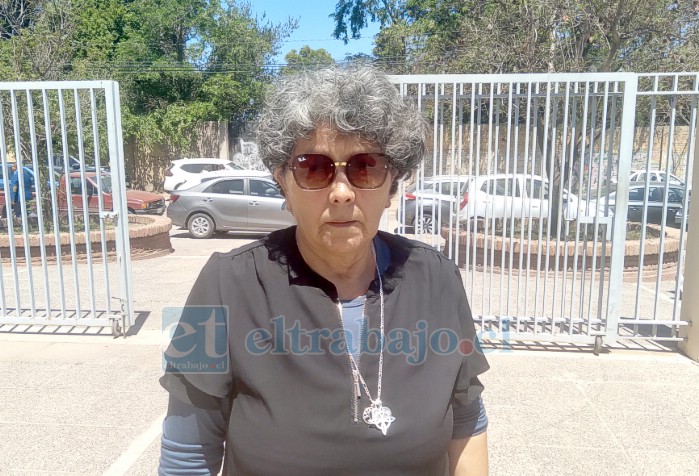 Alicia González, madre de Danilo, presente este día lunes en tribunales.