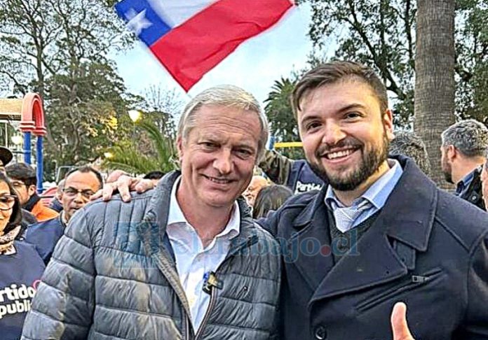 Fernando Astorga junto al líder del Partido Republicano José Antonio Kast.